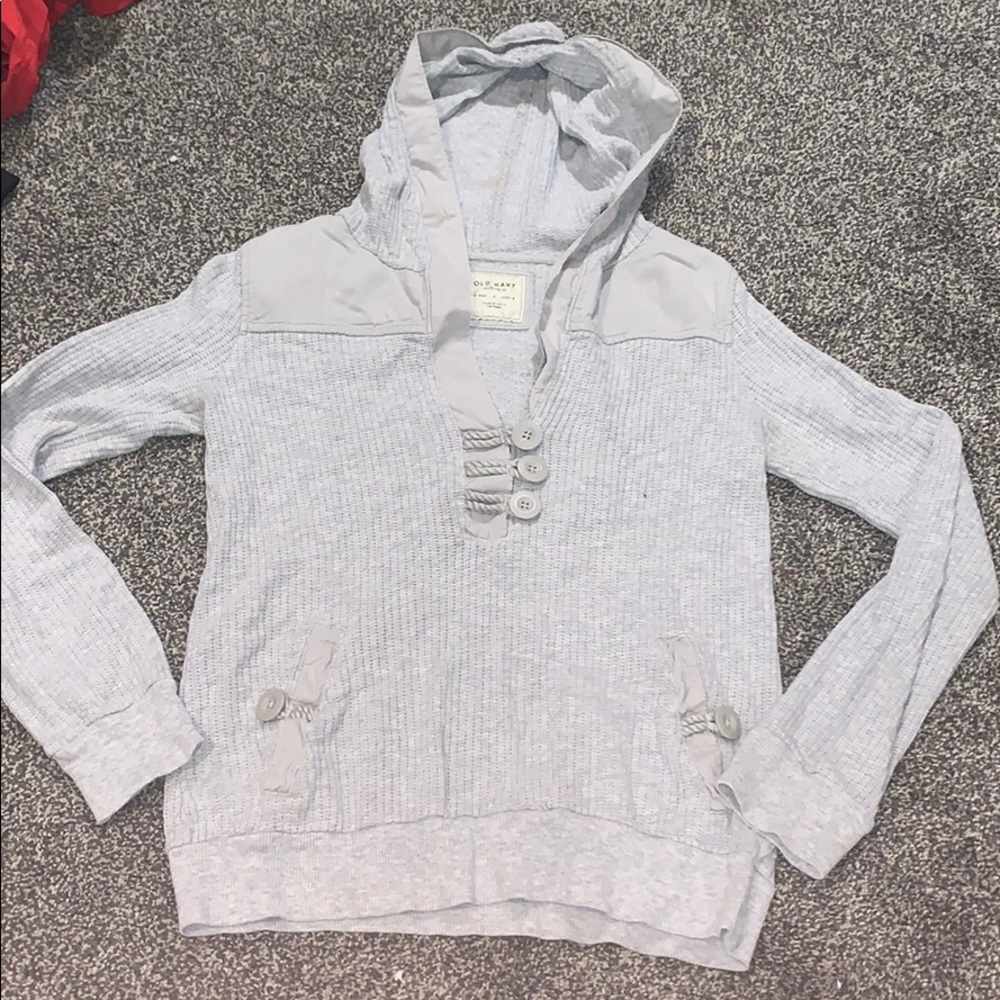 Old Navy grey hooded sweater